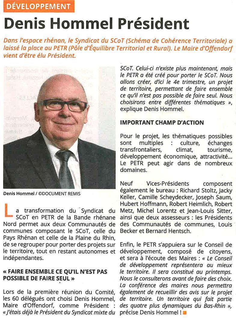 Maxi Flash 30/01/2019 Denis Hommel Président